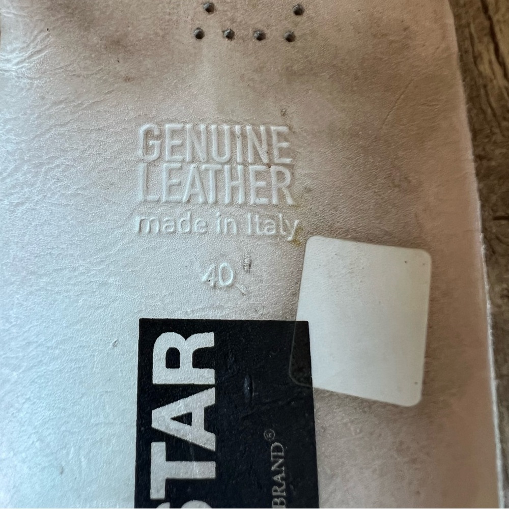 Golden Goose Superstar Gold Leather Star Sneakers Distressed Low Top Size (X) - Picture 13 of 16